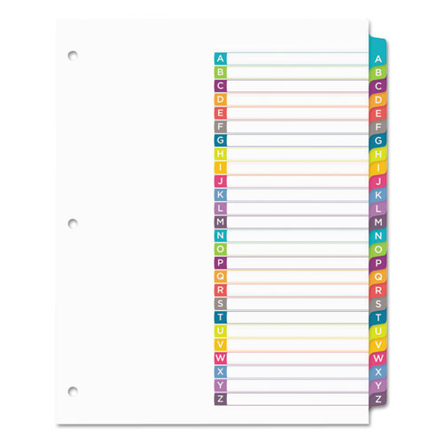 Ready Index Table Of Contents Dividers, A-z Letter