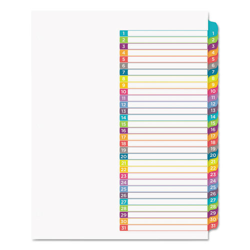 Avery-dennison 11846 Ready Index Table Of Contents Dividers, 1-31 Letter