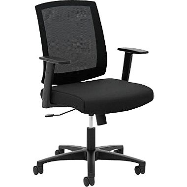 Vl511lh10 Mesh Mid-back Task Chair With Arms, Black