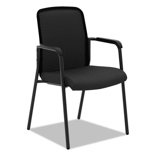 Vl518es10 Mesh Back Multi-purpose Chair With Arms, Black