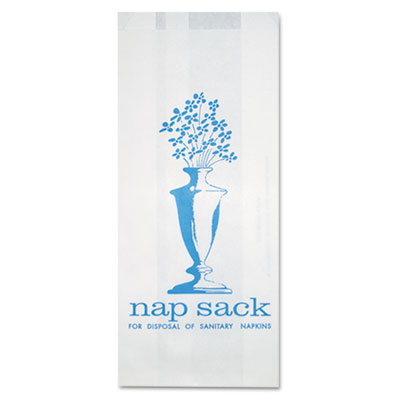 300314 Nap Sack Sanitary Disposal Bags - White