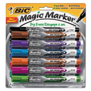 UPC 758218502730 product image for Low Odor & Bold Writing Pen Style Dry Erase Marker, Bullet Tip - Assorted | upcitemdb.com