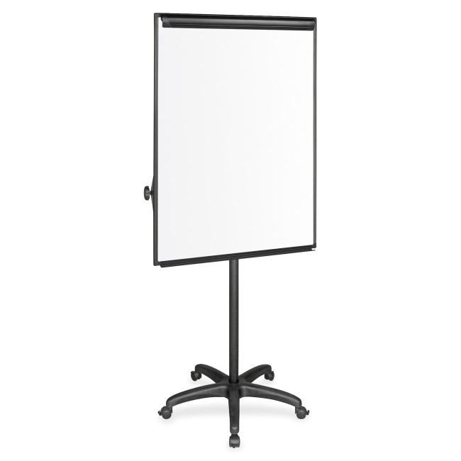 Bi-silque Visual Communication Products Ea4800055 Silver Easy Clean Dry Erase Mobile Presentation Easel, 44-75.25 In. H
