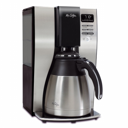 Bvmcpstx91 Optimal Brew 10-cup Thermal Programmable Coffeemaker, Black & Brushed Silver