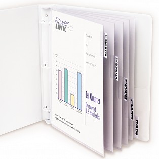 C-line Products 05557 2 In. Sheet Protectors With Index Tabs, Clear