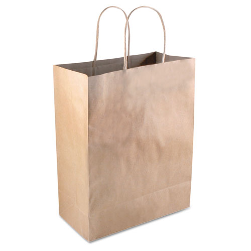 Consolidated Stamp 098375 8 X 10.25 In. Premium Shopping Bag, Paper - Brown