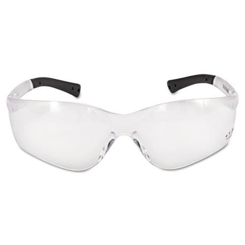 Crews Bkh15 Bearkat Magnifier Safety Glasses, Clear Frame, Clear Lens