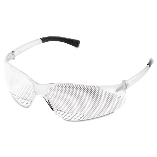 Crews Bearkat Magnifier Protective Eyewear, Clear, 2.5 Diopter
