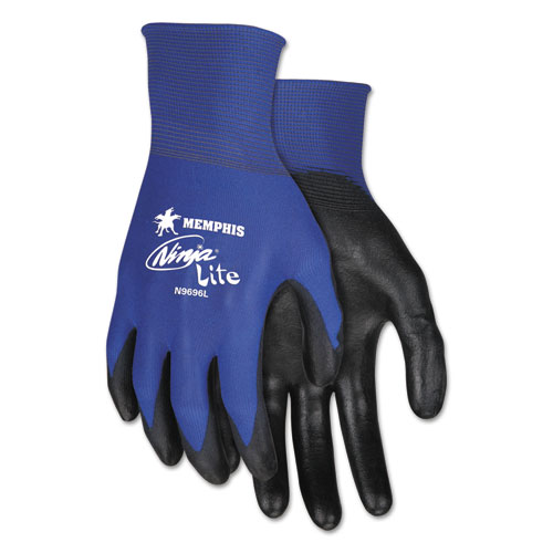 Crews Ultra Tech Tactile Dexterity Work Gloves - Blue & Black, Large