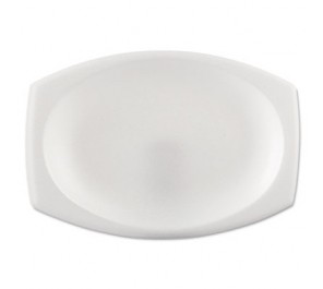 Dcc 9prwcr Foam Dinnerware, Oval Platter - White