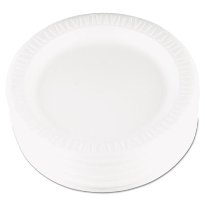 Dcc 9pwqr 9 In. Quiet Classic Laminated Foam Dinnerware Plate - White