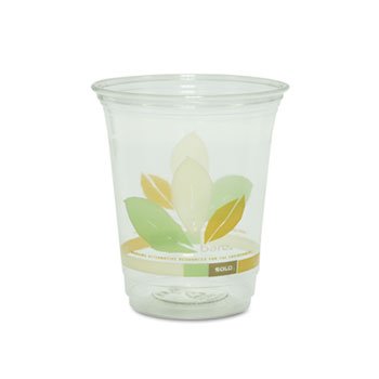 Dcc Rtp12barect Bare Eco-forward Rpet Cold Cups, 12-14 Oz. Clear