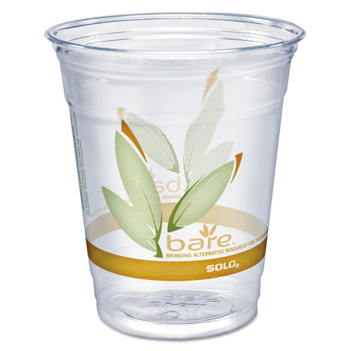 Dcc Rtp12barepk Bare Eco-forward Rpet Cold Cups, Clear