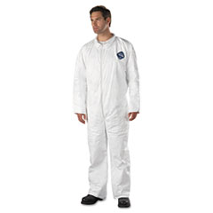 Ty120s2xl Tyvek Coveralls Open Wrist & Ankle - White, Xl