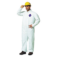 Ty120sl Tyvek Coveralls Open Wrist & Ankle - White, Large