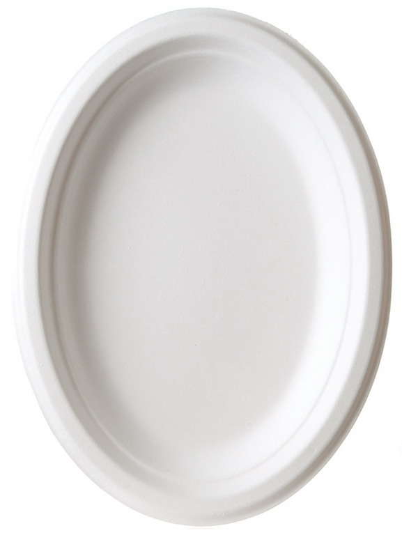 Eco-products Epp009 10 In. Oval Sugarcane Plate