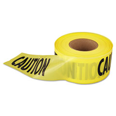 711001 Caution Barricade Tape, 3 In. X 1000 Ft., Yellow & Black