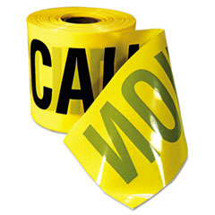 770201 Safety Barricade Caution Tape, 3 In. X 200 Ft., Yellow With Black Print