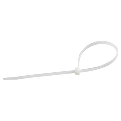 46310 11 In. Cable Ties, White - 75 Lbs.