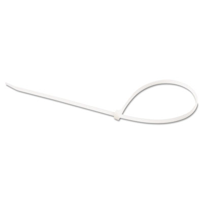 46315 14 In. Cable Ties, White - 75 Lbs.