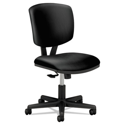 Hon Company 5703sb11t Volt Series Task Chair With Synchro-tilt, Black Leather
