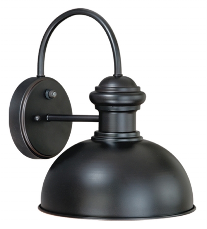 T0016 Franklin 10 In. Outdoor Wall Light  Antique Pewter