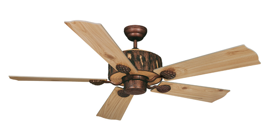 Fn52265wp Log Cabin 52 In. Ceiling Fan - Weathered Patina