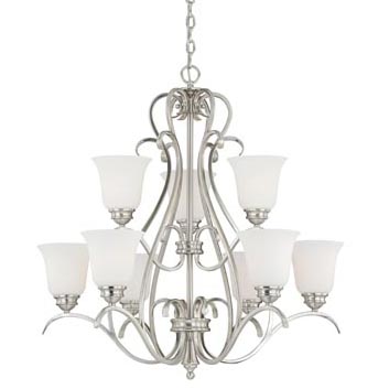 H0151 Hartford 9l Chandelier - Satin Nickel