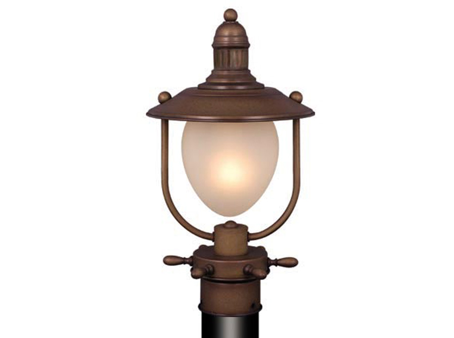 Op25595rc Orleans 9 In. Outdoor Post Light - Antique Red Copper