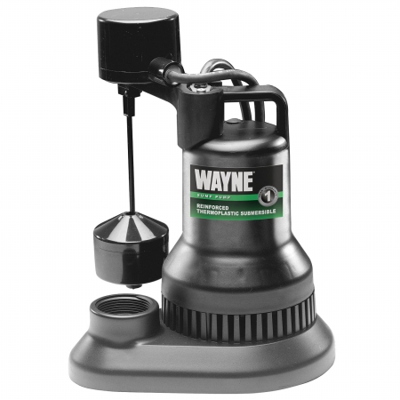 Wsf50 0.5 Hp Thermoplastic Sump Pump, Vertical Float Switch
