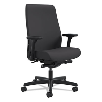 Endorse Upholstered Mid-back Work Chair, Black
