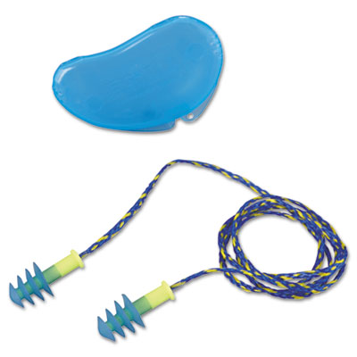 Fusion Multiple-use Earplugs, Blue & White - 100 Pairs