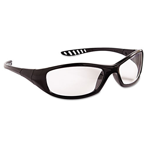 20539 V40 Hellraiser Safety Glasses, Black Frame - Clear Lens
