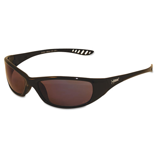 25716 V40 Hellraiser Safety Glasses, Black Frame - Indoor & Outdoor Lens
