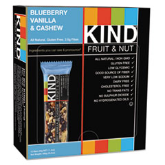 Kind 18039 Fruit & Nut Bars, Blueberry Vanilla & Cashew, 1.4 Oz.