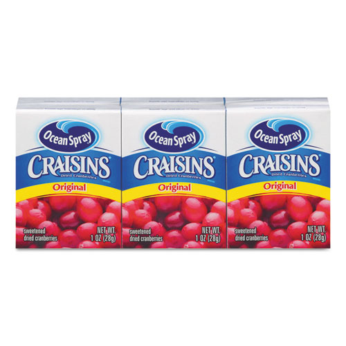 UPC 031200295163 product image for Ocean Spray Cranberries 29516 Craisins Original Cranberry Box, 1 oz. | upcitemdb.com