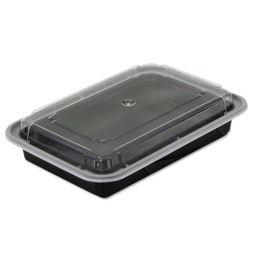 Nc868b 7.25 X 5 X 1.5 In. Versatile Container - Black & Clear, 28 Oz.