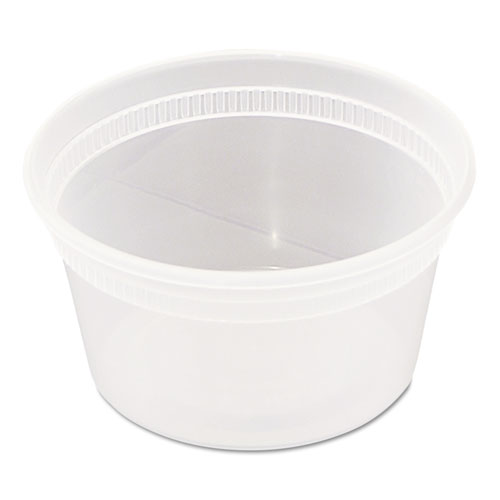 Yl2512 4.55 X 2.45 X 2.45 Delitainer Microwavable Combo - Clear, 12 Oz.