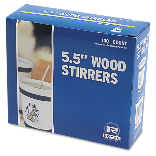 R810bx 5.5 Long, Wood Stir Sticks