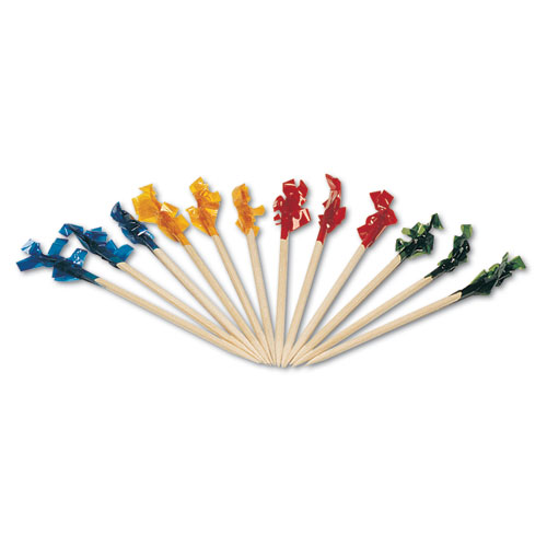 R811w 2.75 In. Cellophane-frill Wood Picks