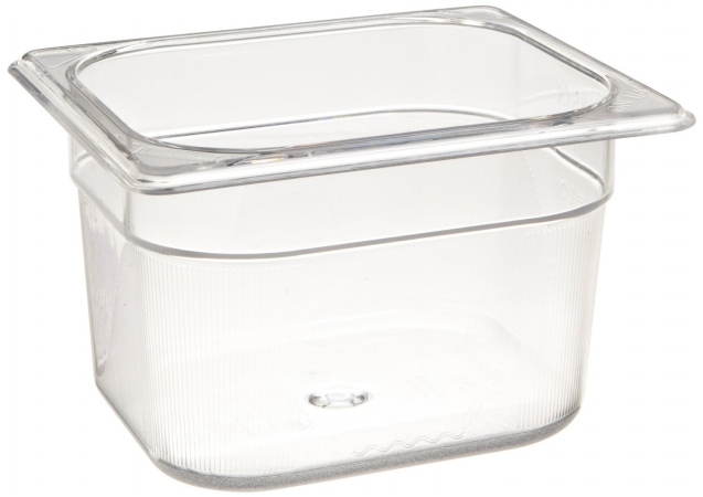 Rubbermaid Commercial 4 In. Cold Food Pans, Clear