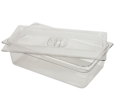 Rubbermaid Commercial 121p23cle Cold Food Pan Cover With Peg Hole, Clear