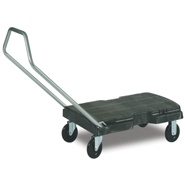 Rubbermaid Commercial Products 4401bla Triple Trolley Standard Duty With User-friendly Handle