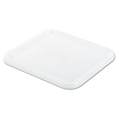 Rubbermaid Commercial Products Spacesaver Square Container Lids, White - 8.8 W X 8.75 D In.