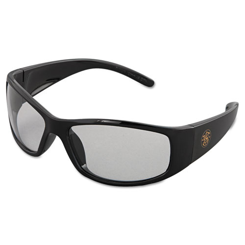 21302 Elite Safety Eyewear Black Frame, Clear Anti-fog Lens