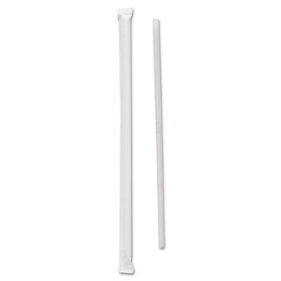 Solo Cup 822tx Wrapped Jumbo Straws Polypropylene, 7.75 In. Translucent
