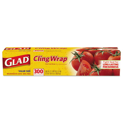 00022 Plastic Cling Wrap, Clear - 12 In. X 300 Ft.