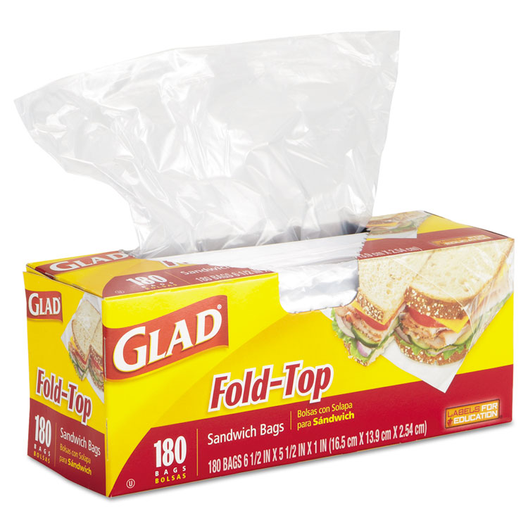 60771 Fold-top Sandwich Bags, Clear - 6.5 X 5.5 In.