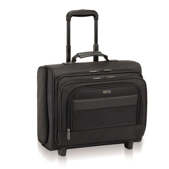 B644 Classic Rolling Overnighter Case, 15.6 In., Black