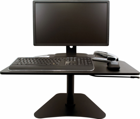 High Rise Adjustable Stand-up Desk Converter, Black